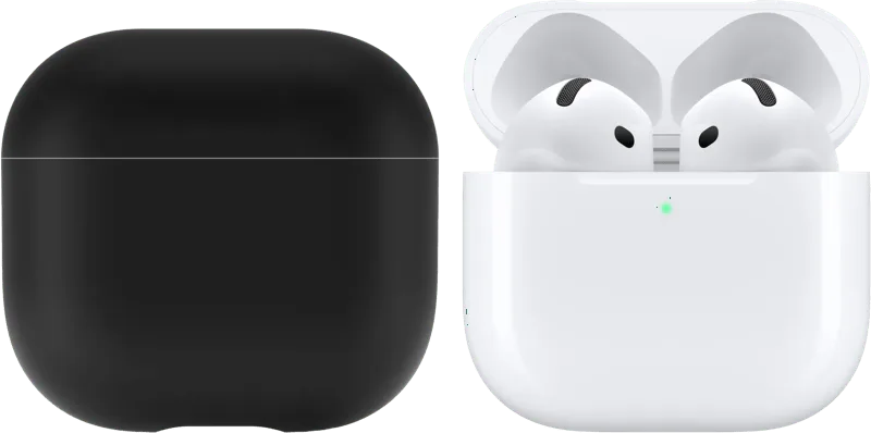 AirPods 4 Active Noise Cancellation + BlueBuilt Hoesje by Apple – product photo