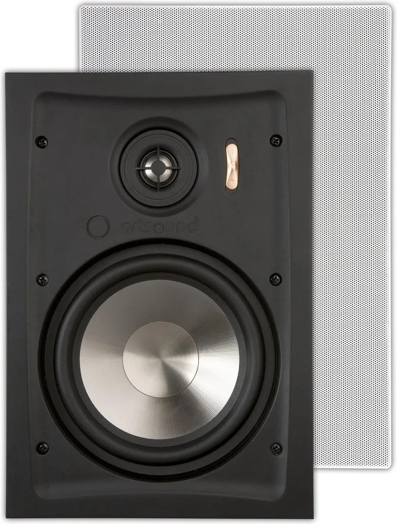 Intiimi RE2040 Plafondspeaker - Luidspreker Plafond - 100 Watt - 84 dB van Artsound in Zwart + witte grille – productfoto