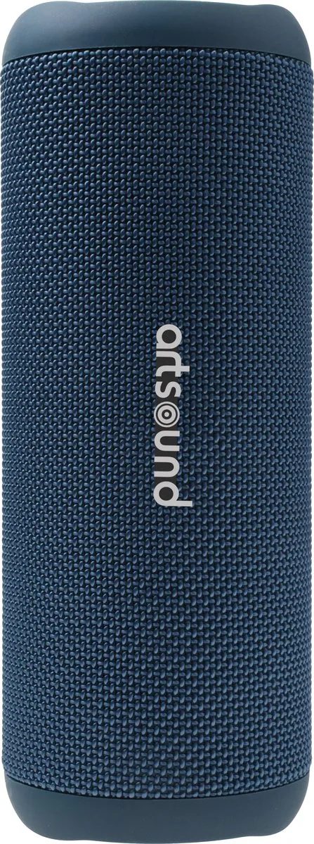 PWR02 Draagbare Bluetooth Speaker von Artsound in Blau – Produktfoto