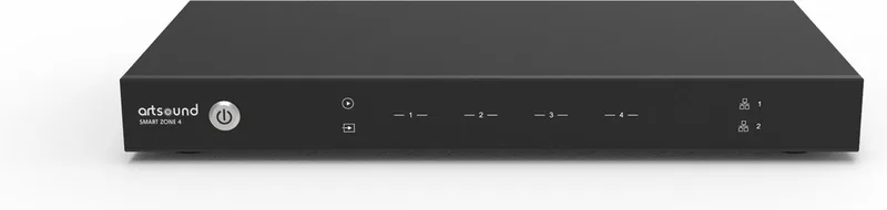 SMART ZONE 4, multiroom streamer, zwartSMART ZONE 4, streamer multiroom, noirSMART ZONE 4, multiroom streamer, black van Artsound in Zwart – productfoto