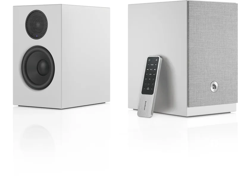 A28 W Smart Multiroom Actieve Boekenplank Luidsprekers van Audio Pro in Wit – productfoto
