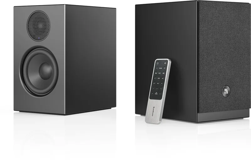 A28 W Smart Multiroom Actieve Boekenplank Luidsprekers by Audio Pro in Black – product photo
