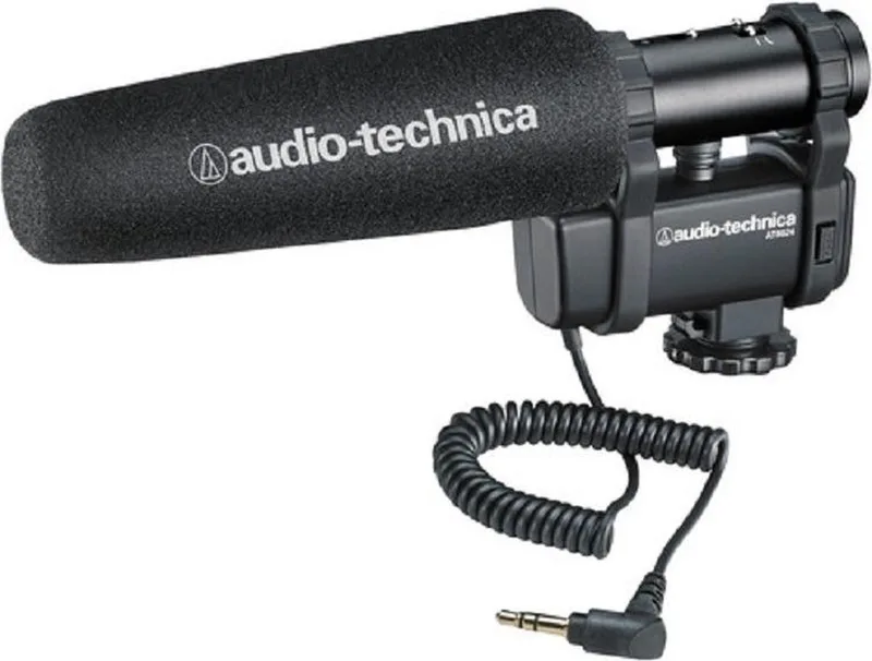 AT8024 Stereo/Mono Camera-Mount Microfoon van Audio-Technica in Zwart – productfoto