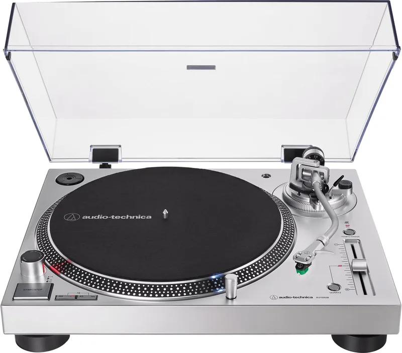 Platenspeler Audio-Technica Iberia AT-LP120XUSBSV Zilverkleurig van Audio-Technica in Zilver – productfoto