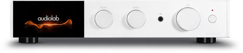 Audiolab 9000A Geïntegreerde Versterker - Opticaal & Coax uitgang - MM Phono Stage – DAC Technologie van Audiolab in Zilver – productfoto
