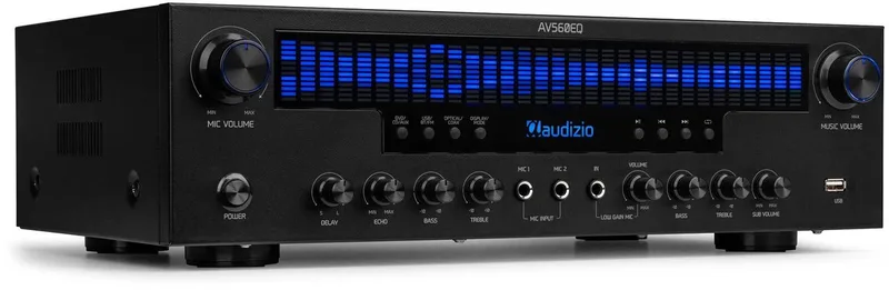 5.1 versterker AV560EQ van Audizio in Zwart – productfoto