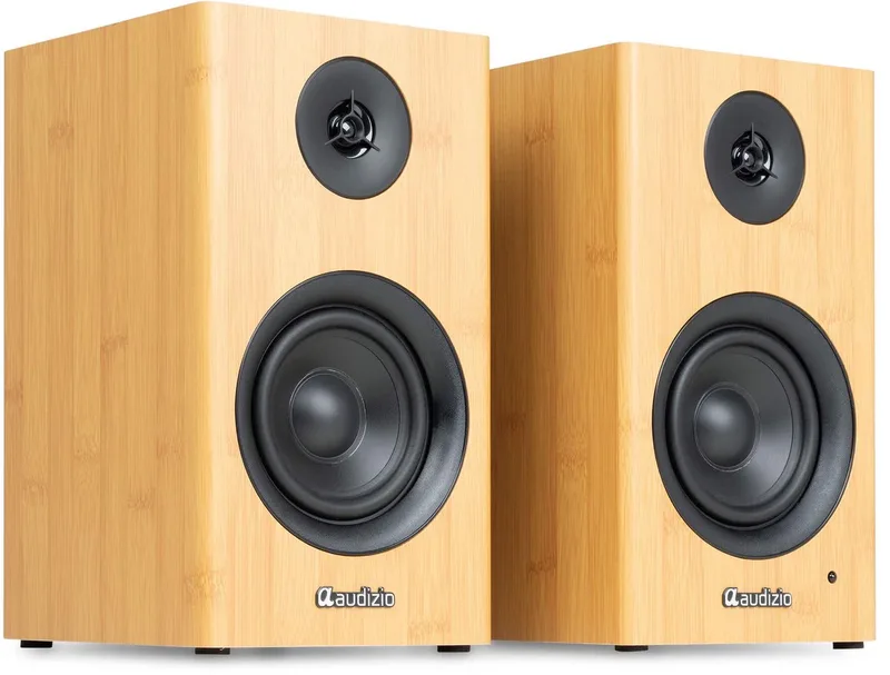 Boekenplank speakers BS15 van Audizio in Bamboe – productfoto