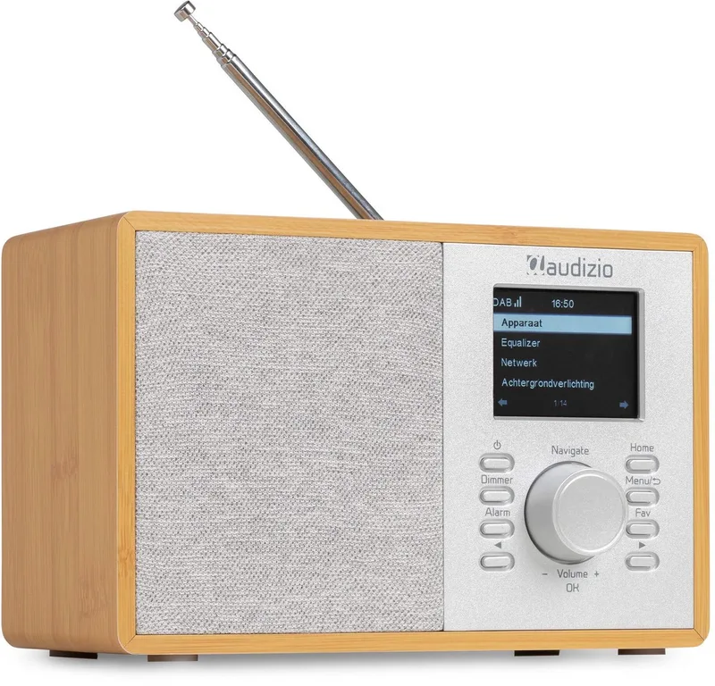 Cosa internetradio - FM en DAB radio - Kleine radio met Bluetooth by Audizio in Lichtbruin – product photo
