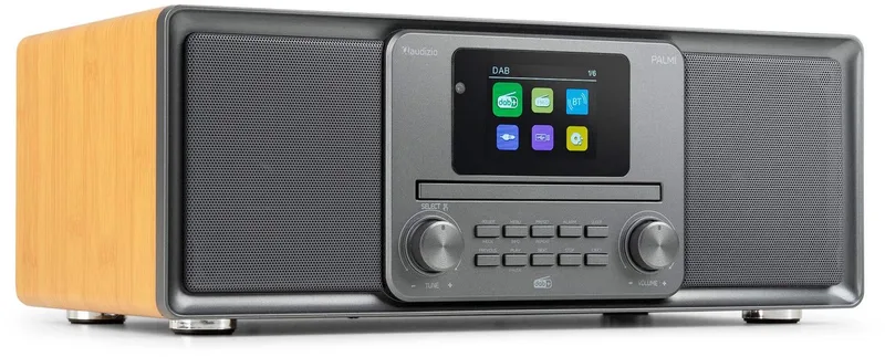 DAB radio Palmi by Audizio in Bamboe – product photo