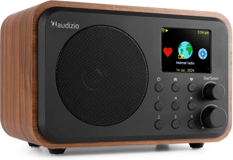 DAB radio Vicenza van Audizio in Bruin – productfoto