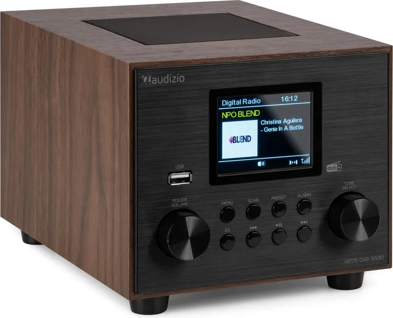 DAB radio Vieste by Audizio in Brown – product photo