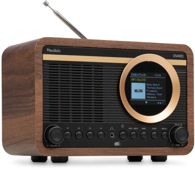 DAB radio Ovaro by Audizio in Houtlook – product photo
