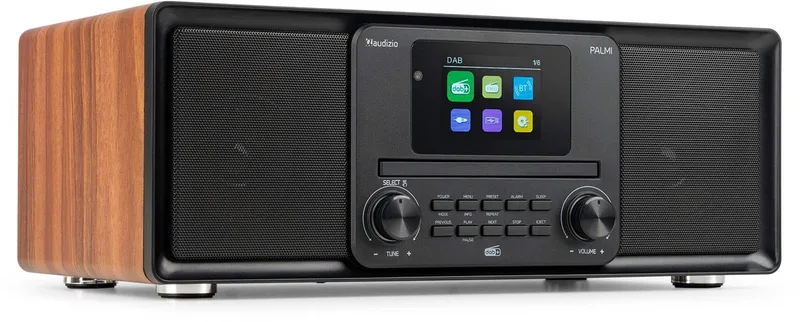 DAB radio Palmi van Audizio in Houtlook – productfoto