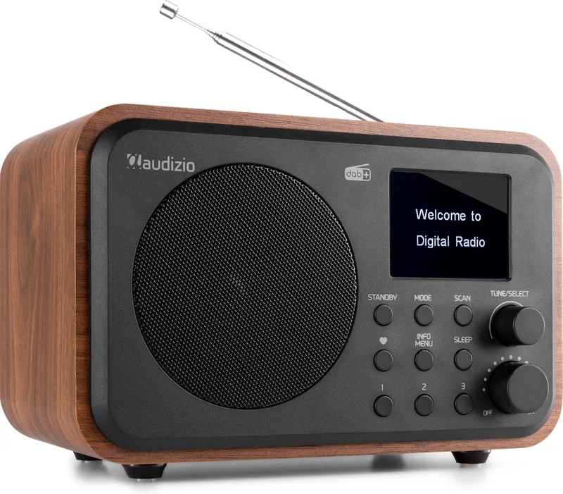 DAB radio met Bluetooth Milan by Audizio in Donkerbruin – product photo