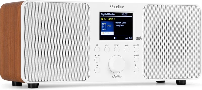 DAB radio met Bluetooth Genua by Audizio in White – product photo
