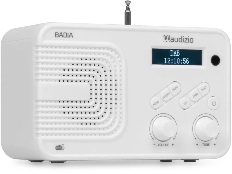 DAB radio Badia by Audizio in White – product photo