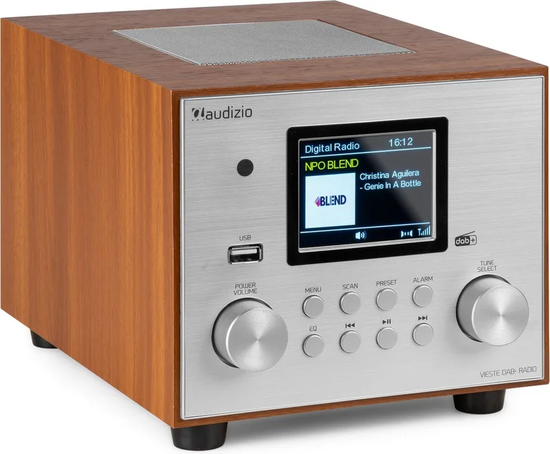 DAB radio Vieste van Audizio in Zilver – productfoto