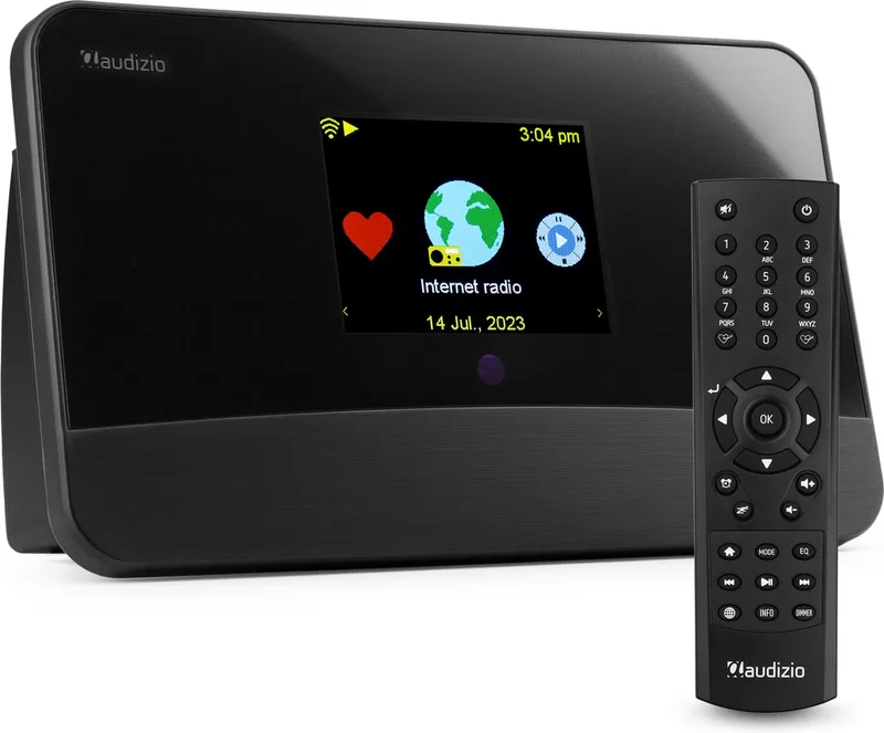 DAB tuner Livorno van Audizio in Zwart – productfoto
