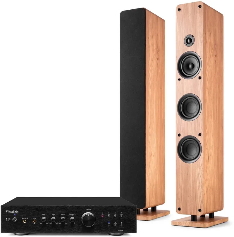 HiFi stereo set ARCO van Audizio in Hout – productfoto