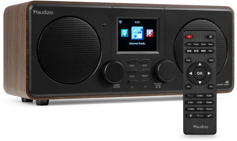 Foza digitale radio met Bluetooth by Audizio in Brown – product photo