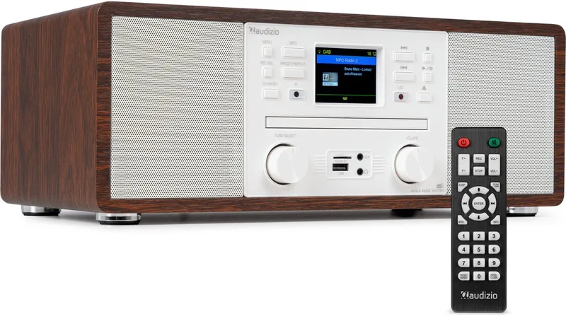 Avola alles-in-één radio met Bluetooth by Audizio in White – product photo