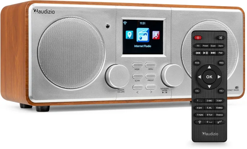 Foza digitale radio met Bluetooth by Audizio in Silver – product photo