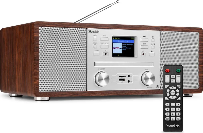 Avola alles-in-één radio met Bluetooth by Audizio in Silver – product photo