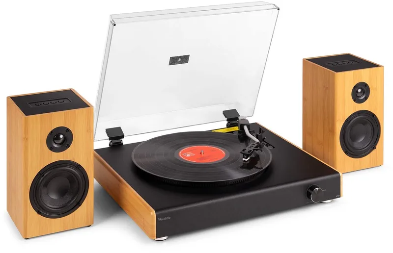 Platenspeler Bluetooth RP337BB fra Audizio i Bamboe – produktbillede