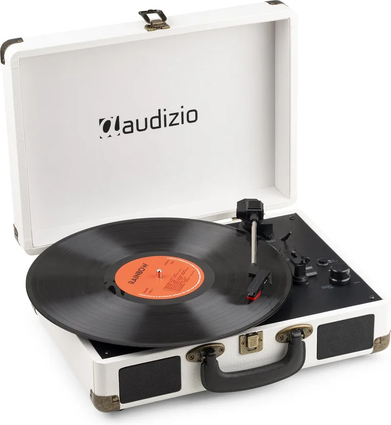 Platenspeler Bluetooth IN/OUT RP116CR van Audizio in Crème – productfoto