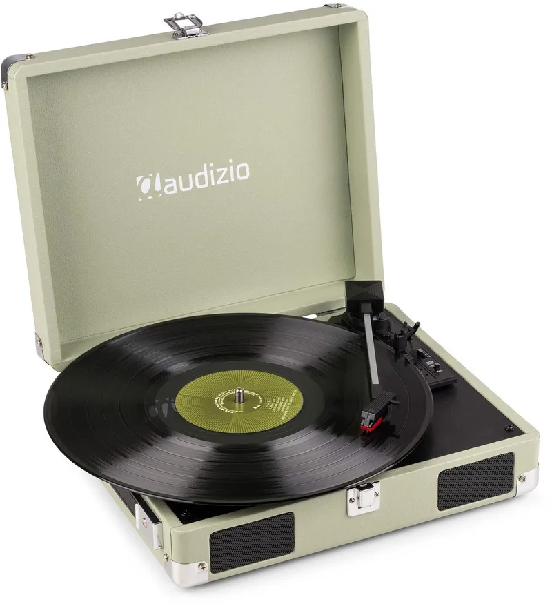 Platenspeler met speakers RP111G van Audizio in Bruin – productfoto