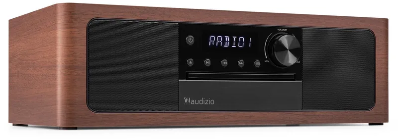 Premium DAB radio Lunata by Audizio in Hout – product photo