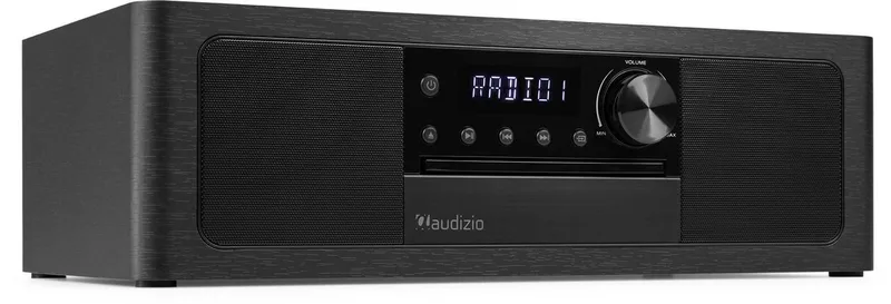 Premium DAB radio Lunata van Audizio in Zwart – productfoto