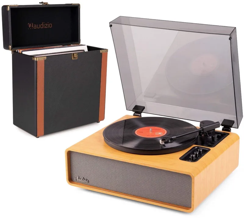 Premium platenspeler Laredo van Audizio in Bamboe – productfoto