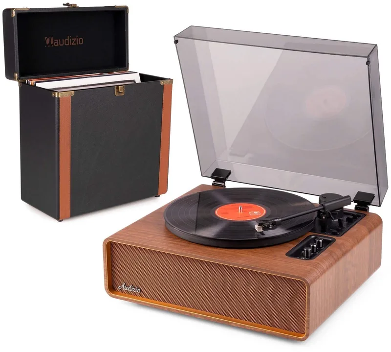 Premium platenspeler Laredo van Audizio in Bruin – productfoto