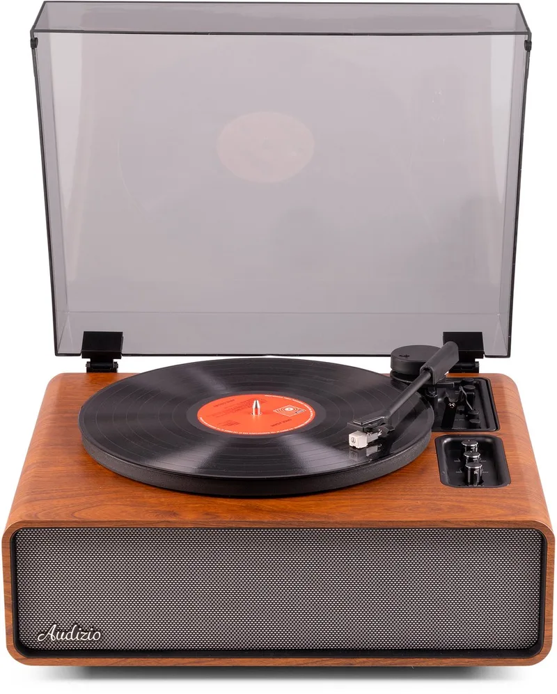 Premium platenspeler Laredo van Audizio in Hout – productfoto