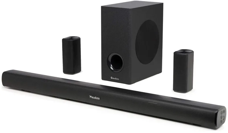 Soundbar SB100 van Audizio in 5.1 Surroundsound set – productfoto
