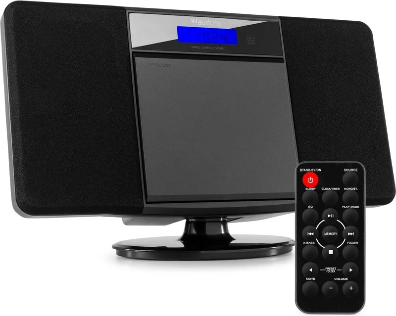 Stereo Set met CD-Speler en FM Radio Nimes de Audizio en Noir – photo produit