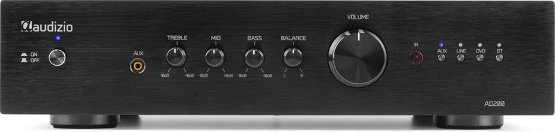 Stereo versterker AD200B från Audizio i Svart – produktbild