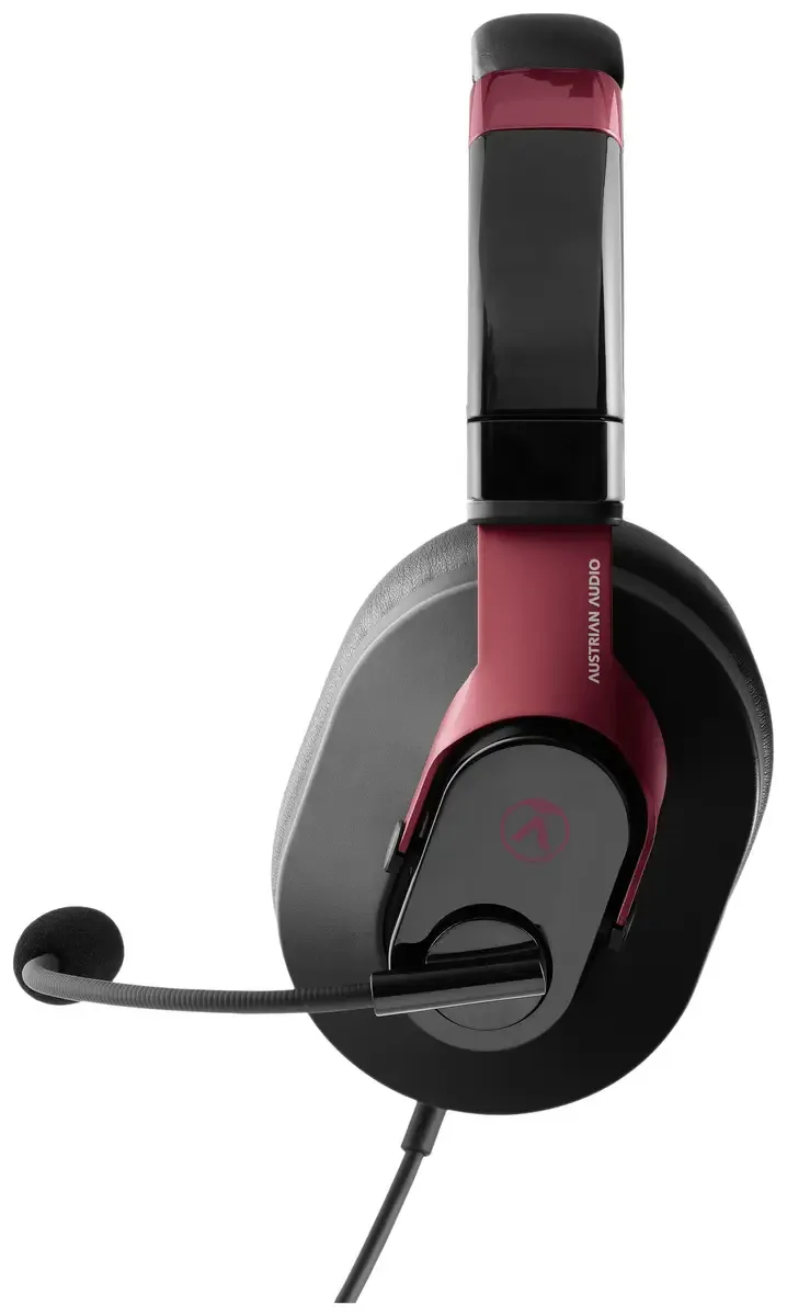 PG16 Over Ear headset Kabel 7.1 Surround Microfoon uitschakelbaar (mute) Gamen fra Austrian Audio i Sort – produktbillede 2 af 2