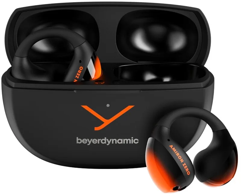 Amiron Zero - Open ear oordopjes - Bluetooth - True Wireless van beyerdynamic in Zwart Oranje – productfoto