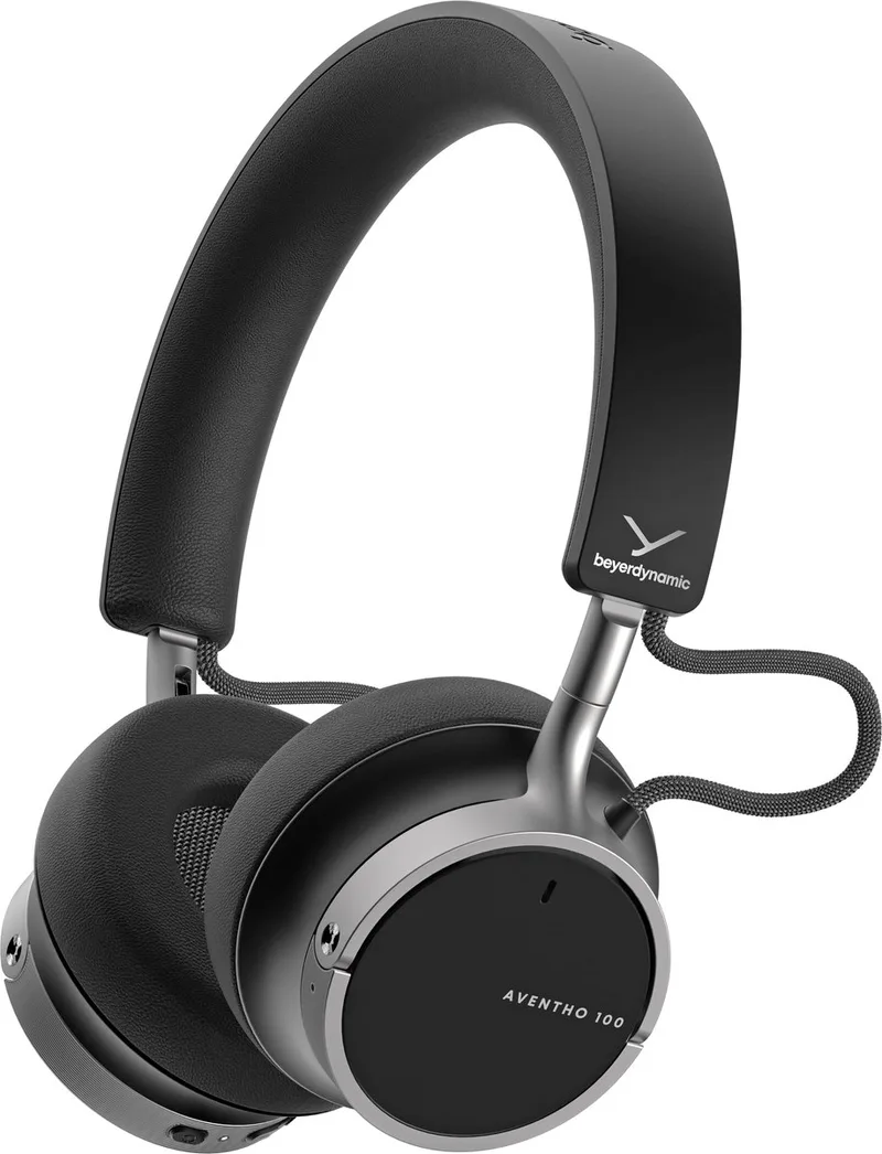 Aventho 100 - Bluetooth - ANC - Draadloze on-ear koptelefoon by beyerdynamic in Black – product photo