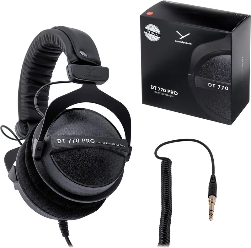 DT 770 PRO - Limited Edition - 250 Ohm - Over-Ear - Studio Koptelefoon von beyerdynamic in Schwarz – Produktfoto