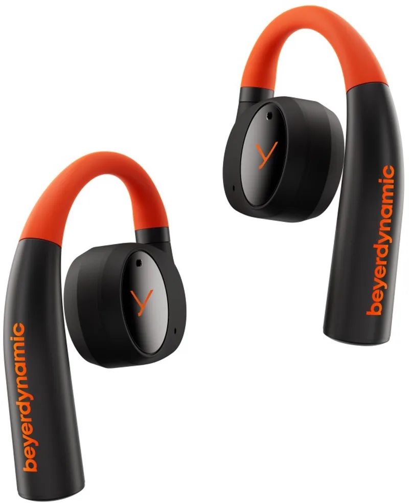 Verio 200 - Bluetooth - True Wireless - Open-Ear oordopjes - zwart/oranje de beyerdynamic en Noir, Orange – photo produit