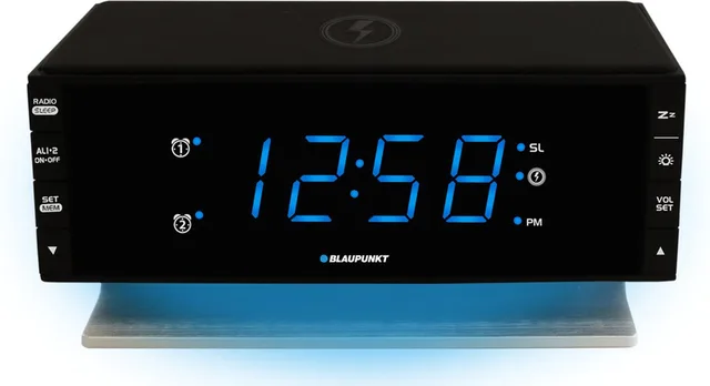 CR55CHARGE radio Klok Digitaal Zwart