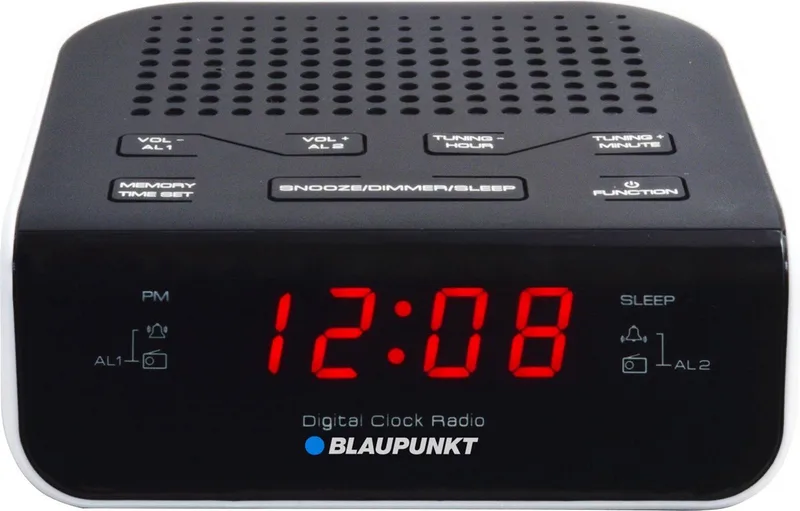 CR5WH Klok Wit radio by Blaupunkt in Black – product photo