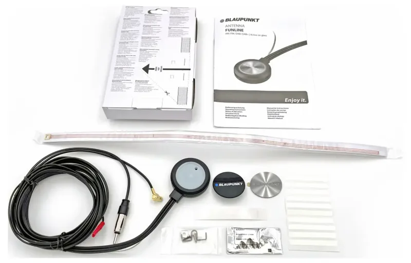 Funline AM/ FM/ DAB/ DAB+ DAB-kleefantenne Met versterker von Blaupunkt in Schwarz – Produktfoto 2 von 2
