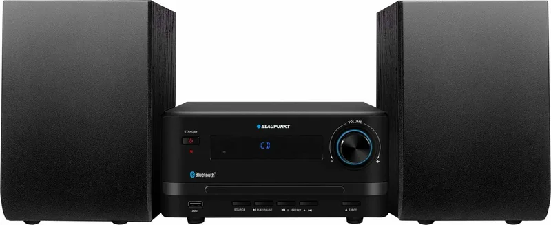 MS14BT home audio systeem Home audio-microsysteem 45 W van Blaupunkt in Zwart – productfoto