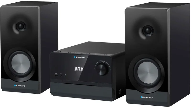 MS49DAB - Stereo set - micro-toren 100 W RMS DAB+ tuner by Blaupunkt in Black – product photo