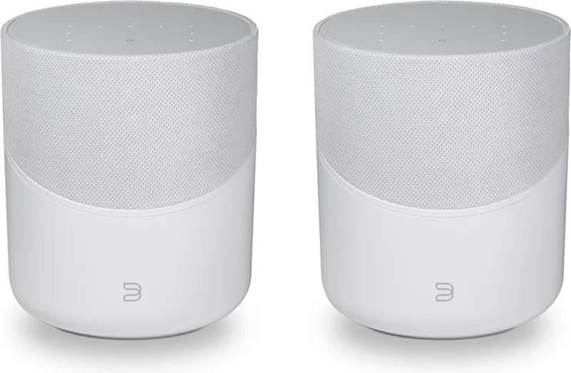 Combi Deal Bluesound Pulse M - Draadloze 360 Luidspreker - (2 speakers) by Bluesound in White – product photo