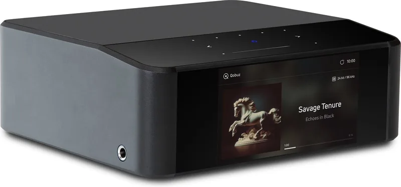 Node Icon Audio Streamer van Bluesound in Zwart – productfoto